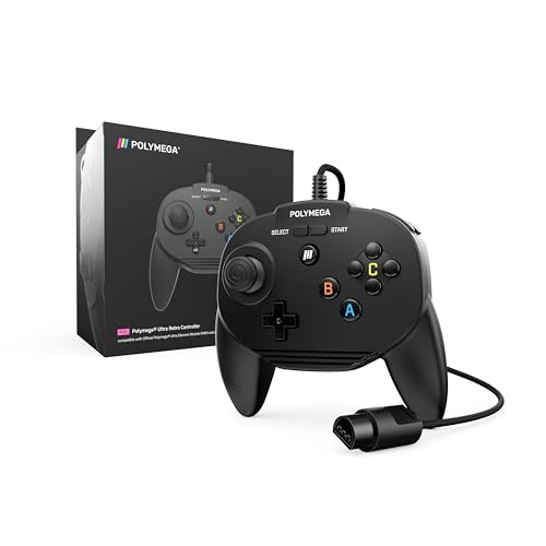 Controlador ultra retro Polymega RC05 con cable para puertos estilo N64