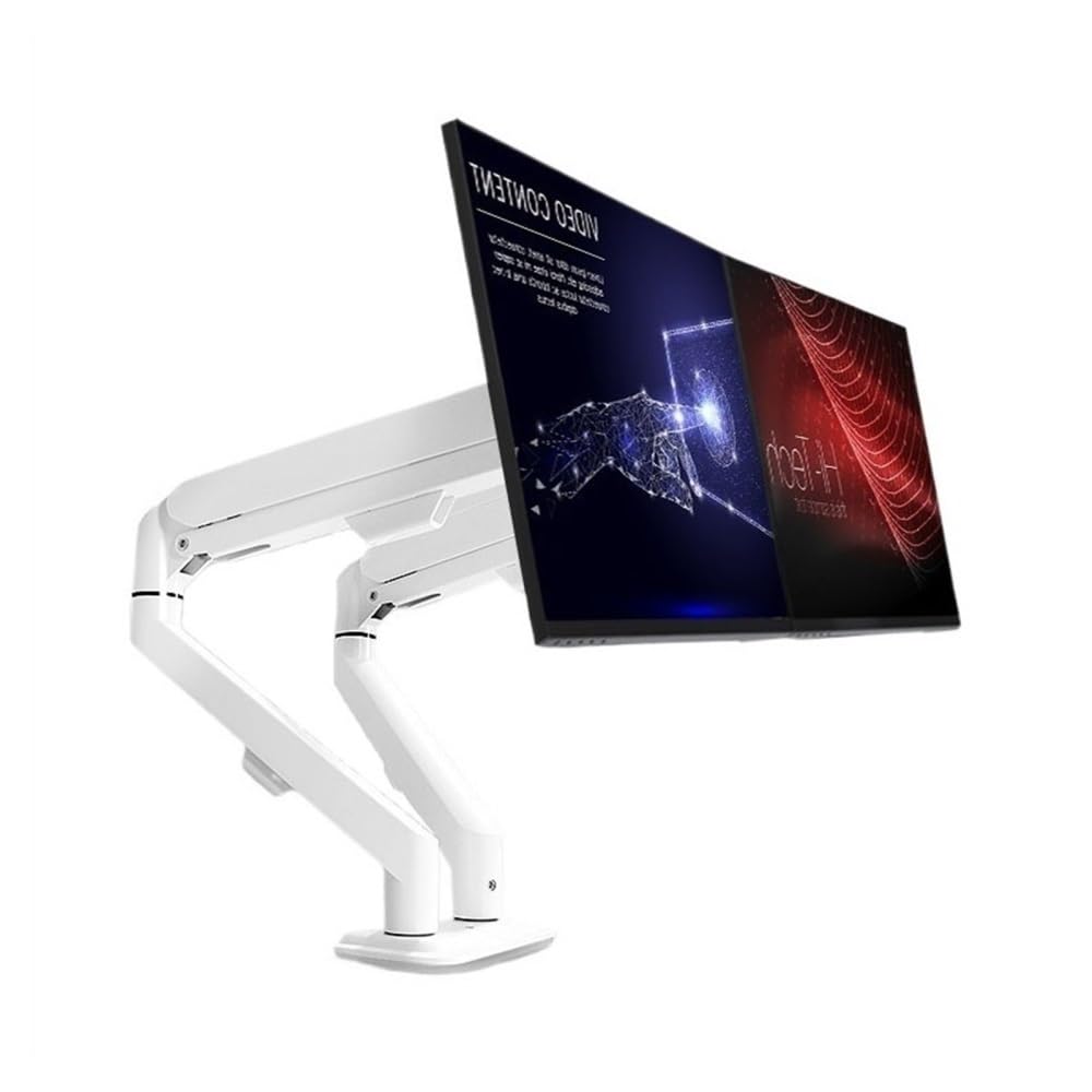 SaryEdge Height - Adjustable Monitor Stand Arm Dual Monitor Mount for 2 Monitors up to 30 inches, Gas Spring Dual Monitor Arms with Height-Adjustable/Tilt/Swiv,