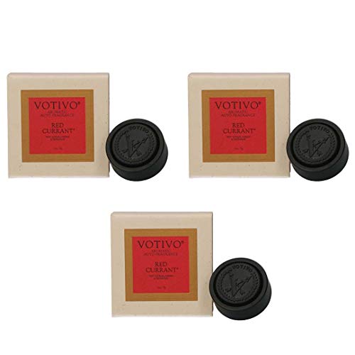 Votivo Aromatic Auto Fragrance - Red Currant, 3-Pack