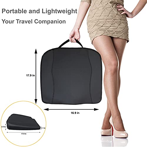 Bangled Car Seat Cushion, Memory Foam Driver Seat Cushion For Sciatica & Lower Back Pain Relief, Seat Cushion For Car, Truck, Office Chair (Black) #TOP6