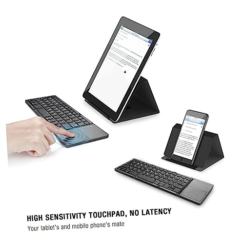 Teclado plegable Lurrose con panel táctil para tablet y portátil 5
