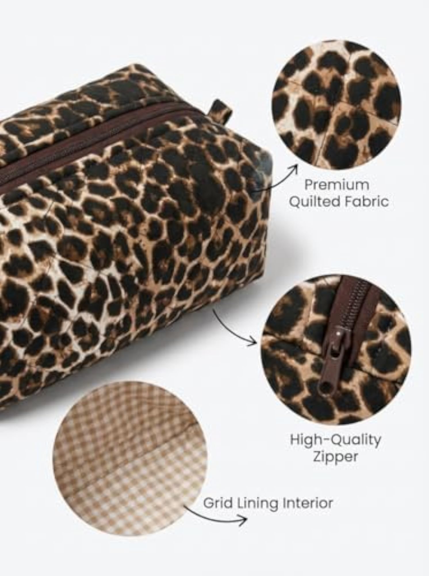 Travel Case for Dyson Airwrap Shark Flexstyle Hair Tools, Leopard