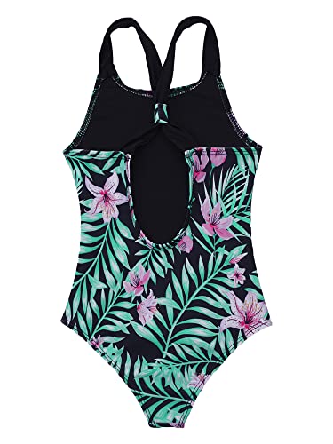 Moily Kids Girls One Piece Horse Printed Swimsuits Criss Cross Back Swimwear Beach Sport Bathing Suit3