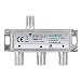 Produktbild Axing BVE 30-01 3-Fach BK-Verteiler (5-1000 MHz) für Kabelfernsehen und DVB-T2 HD, F-Anschlüsse