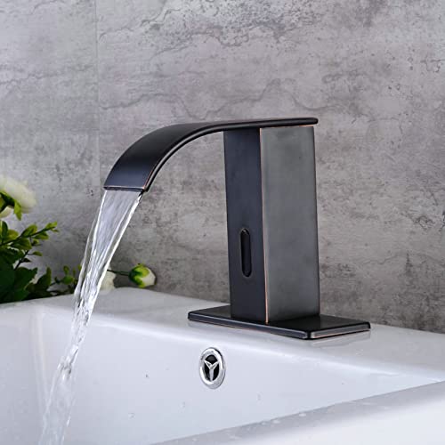 Grifo mezclador de cascada automático adiós manchas baño 5