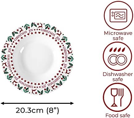 Harvey and Mason Festive Christmas Joy Range Table Set Porcelain Dinner Plates Mugs Bowls