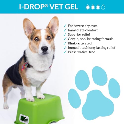 Image of I-DROP Vet Gel Dog Eye Drops, 0.30% Hyaluronan, Dry Eye Relief, 10 ml