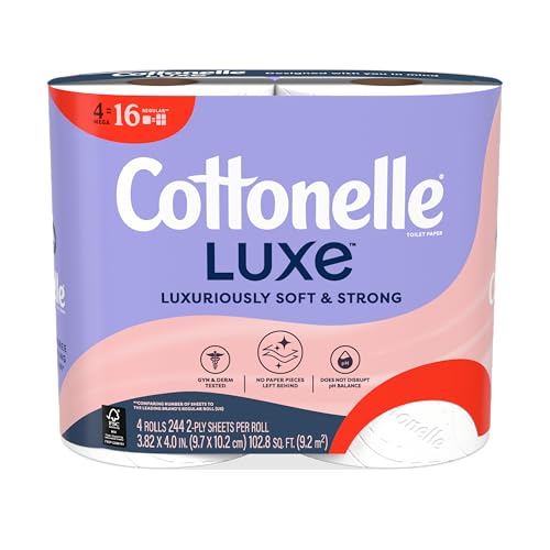 Image of COTTONELLE LUXE MEGA RL BATH TISSUE 4 PK 244 FSC MIX SGSCH COC 005460