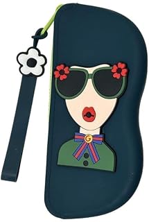 ORVENIX Sunglasses Cases, Pack of 1 Fashion Cartoon Silicone Eyeglasses Organizer Case Zipper Silicone Storage Pouch with ... Price In India