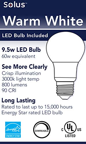 Solus Spc51Tf-Le26W-Bz Square Decorative Composite Post Top Outdoor Light Fixture With 3000K Led Lamp, Bronze Housing With Frost Acrylic Lens, 15" H X 6.35" W, Ul Listed #TOP3