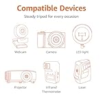 Amazon Basics 50-inch Lightweight Portable Camera Mount Tripod Stand with Bag, for Travel Photography, Champagne - Image 5