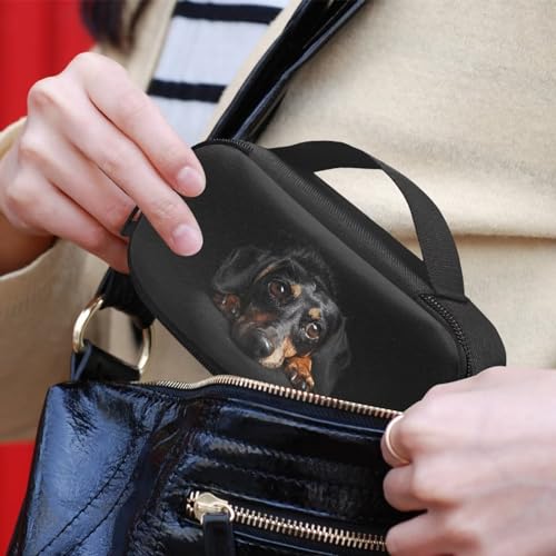 Pzuqiu Niedliche Hunde-Insulin-Reisetasche, Medikamentenkühltasche, isolierter Organizer, stilvolle Kühltasche für Insulin-Stift und Medikamente, Diabetikerbedarf