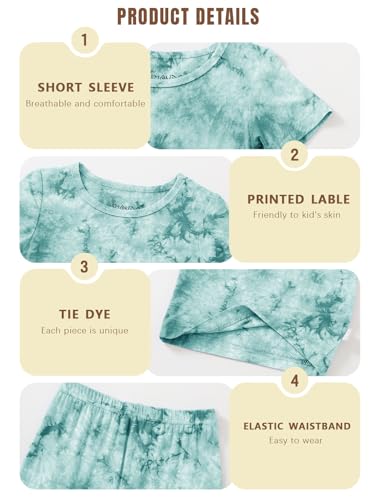 Image of Jimonda Boys Girls Bamboo Rayon Pajamas Set Kids Sleepwear