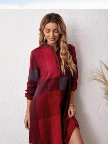 Image of GRECIILOOKS Solid Regular One Piece Maxi Bodycon Dresses Midi Dress Shirt for Women
