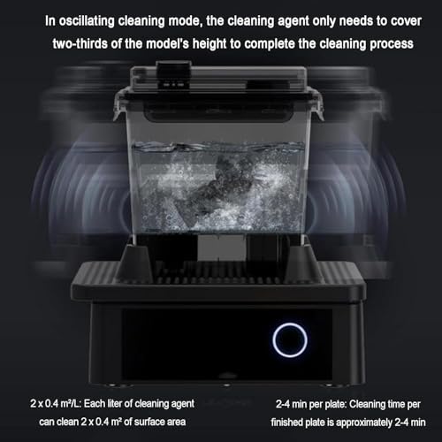 Machine de nettoyage pour imprimante 3D – Lavage oscillant rapide en résine avec port de vidange encliquetable pour un entretien efficace du modèle 3D, temps de nettoyage ≤ 4 minutes