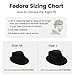 YOUNG LOVE Fashion Fedora for Men Dress Hats Black Fedora Hats for Men Men's Classic Manhattan Structured Trilby Fedora Hat Black Fedora Hat for Men, Black, Large