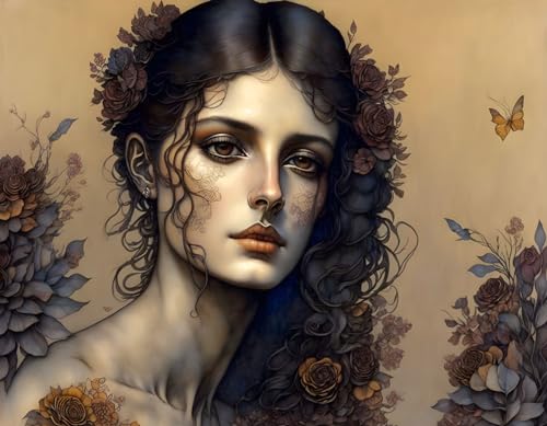 Affiche toile Brown Eyed Girl 58 x 90 cm tableau moderne haute définition