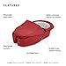 Stokke Xplory X Carry Cot, Ruby Red - Detachable Cot for Xplory X Stroller - Soft Interior Lining & Breathable Mattress - with Removable Wind Cover & Two Easy-Access Pockets
