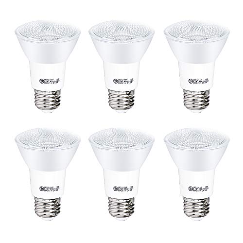 YGS-Tech 6 Pack PAR20 LED Light Bulb, 7W Dimmable Flood Bulbs (50W Equivalent)