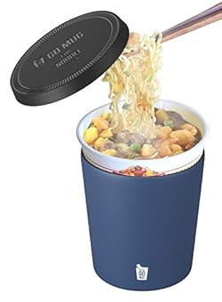 シービージャパン ラーメン カップ 麺 インスタント ヌードル 保温マグ 460ml ブルー 真空 断熱 ステンレス NOODLE GOMUG