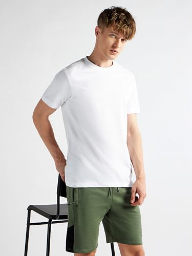Image of Clans & Hans Men's Super Combed Cotton T Shirt, Regular Fit Round Neck Tshirt, Half Sleeves, Plain T-Shirt for Men
