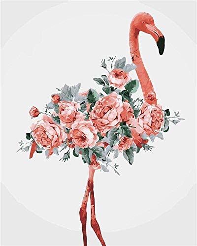 YEESAM ART Paint by Numbers for Adults Kids, London Street View Red Bus 16x20 Inch Linen Canvas Acrylic DIY Number Painting Kits Wall Art Decor Gifts (Framed)