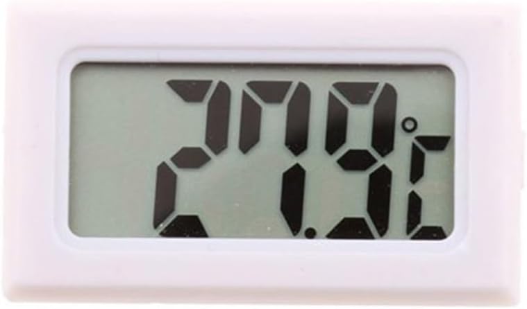 Mini Digital LCD Indoor Thermometer Hygrometer Meter with Waterproof Probe Humidity Meter Sensor for Aquarium Instruments Gauge,No Wire White-50~1100
