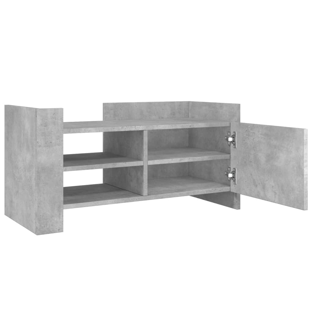 vidaXL Mobile per TV Grigio Cemento 80x35x40 cm Legno Multistrato, supporto TV, credenza TV, mobile HiFi, mobile porta TV, porta TV