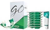 Opalescence GO 15 Whitening Bundle - (7 Treatments) Hydrogen Peroxide Prefilled Teeth Whitening Trays and Travel Sensitive Whitening Toothpaste 1 Oz - Mint Flavor- Includes a Toothbrush - 6288-1T