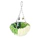 Zerodis Bird Swing Bed Toy Soft Plush Hanging for Parakeet Cockatiel Conure Budgie Bird Cages Nests Birdhouses (Large, Deep Green)