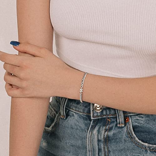 Mens Bracelets, Silver Bracelet For Men Cuban Link Bracelet For Mens Chain Bracelet Letter S Mens Silver Bracelet Initial Bracelet For Mens Jewelry Meaningful Gifts For Boys Mens Silver Chain Bracelet #TOP5