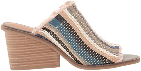 Lucky Brand Women's Leyshia Open Toe High Heel Slide Heeled Sandal, Reef Multi, 5.5 | Image 5