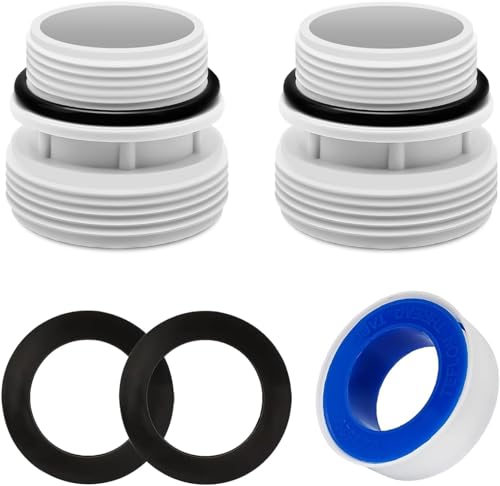 4 Pack 4560 40mm to 1 1/2 Inch Hose Conversion Adapters, Filter Hose Conversion Kit Compatible with Intex Hayward Coleman Pool Filter Hose Fitting, Above Ground PVC Adapter