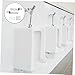 FONDOTIN 6sets Stainless Steel Urinal Hooks Hanging Toilet Accessories Easy Installation Wall-Mounted Design for Practical Use Home Travel Includes Screws and Tools