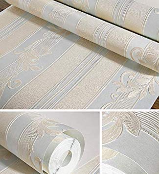 GlobalNiche Papel de Parede Floral 3D Flooring Stripes Wallpaper for Living Room Decoration Wall Pape Deco Improvement Color 5C83705 Dimensions 5.3