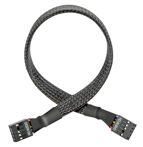 Cable Extensor de Audio HD 9 Pin 30cm Hembra a Hembra miniatura 6