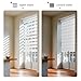 AOSKY Cordless Zebra Blinds for Windows Pull Down Roller Window Shades Dual Layer Light Filtering Privacy for Day and Night, Free-Stop Door Shades for Home Easy to Install (34