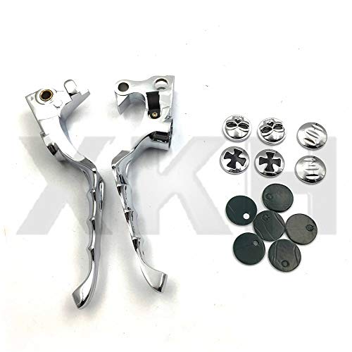 Xkh- Motorcycle Parts Brake Clutch Hand Lever Compatible With Street Glides Road Kings Chrome [B00Y44Iej2] #TOP5