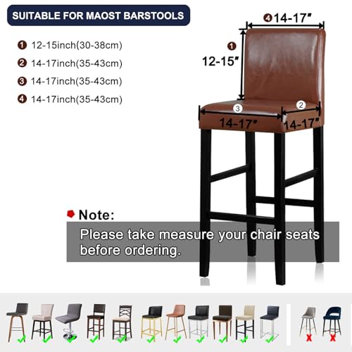 Lellen Bar Stool Covers Jacquard Pattern Bar Stool Chair Covers Bar Chair Covers Barstool Covers Slipcovers Pub Counter Stool Chair Covers Counter Height Stool Seat Covers Barstool Slipcovers