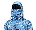 KOOFIN GEAR Performance Hooded Fishing Shirt Long Sleeve Hoodie Sun Protection ;Blue;Large