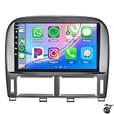 Android 15 Autoradio für Le-xus LS430 2001–2006 kabelloses Carplay Android Auto 9″Touchscreen Radio Mirror Link Bluetooth FM/RDS Radio WLAN Navigation GPS Navigation EQ SWC(Size:4 CORE 1+32G,Color:A)