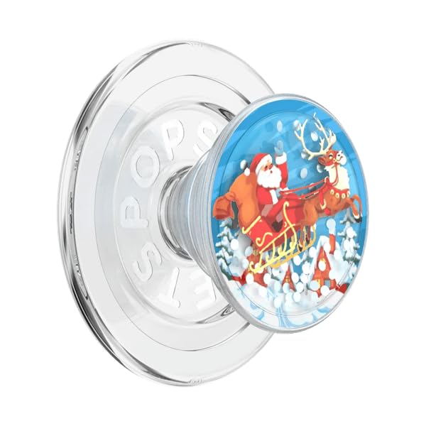 PopSockets Agarre de teléfono para MagSafe, Soporte magnético - Santa's