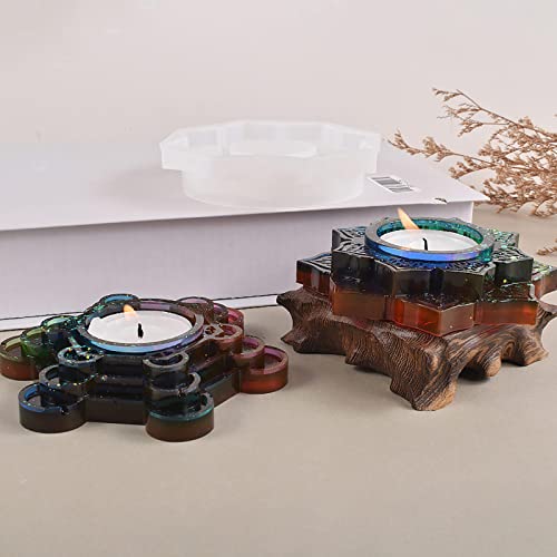 Moule en silicone époxy pour bougies coulées et boîte à bijoux DIY - 5