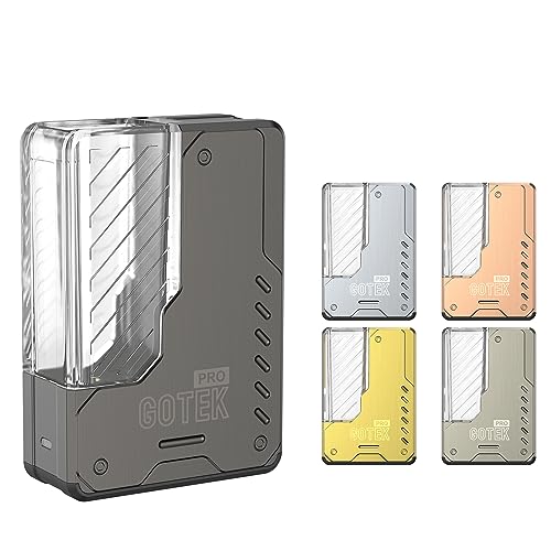 AXpCA Gotek Pro dq^oR xCv POD^Cv X^[^[Lbg 1500mAh obe[{ 4.5ML S[ebN |bh J[gbW 0.8RCyjR`ȂLbhȂz (yModzGunmetal)