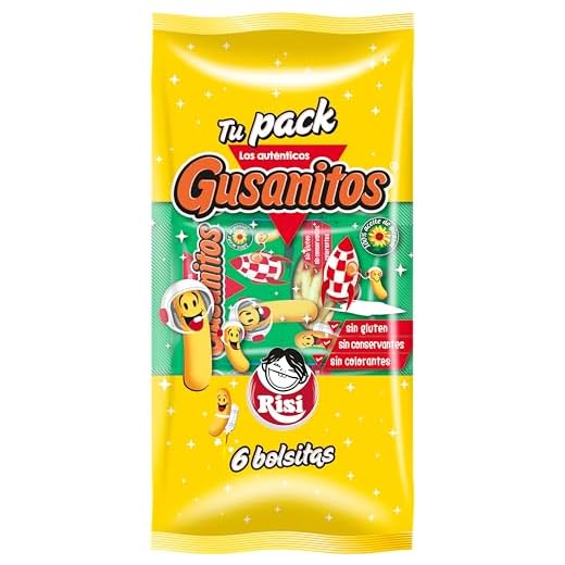 TU PACK GUSANITOS RISI (18 g x 6 unidades) (sin gluten)