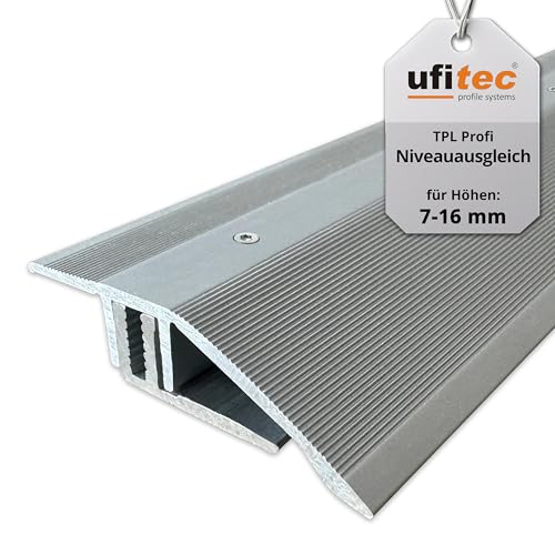 Ufitec - Sistema de perfil para suelos de parqué y laminados, para altura de superficie de 7-15 mm, muchos colores disponibles