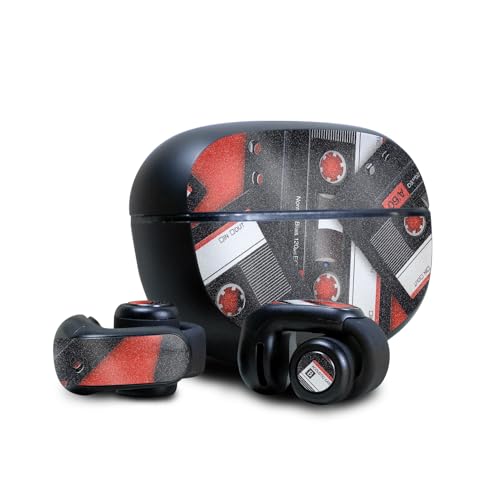 Image of Glossy Glitter Skin Compatible with Bose Ultra Open Earbuds - Mixtape - Premium 3M Vinyl Protective Wrap Decal Cover - Easy to Apply | Crafted in The USA by MightySkins