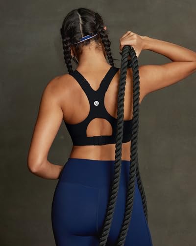 Image of RUNNING GIRL Sports Bras for Women High Support, Adjustable Straps High Impact Racerback Bra with Hook Closure Molded Cup
