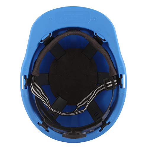 Image of KARAM PN581 Safety Industrial Helmet For Men | Light Weight with Ratchet Type Adjustment | Comfortable Fit & Durable Hard Hat | EN Certified | Star Blue