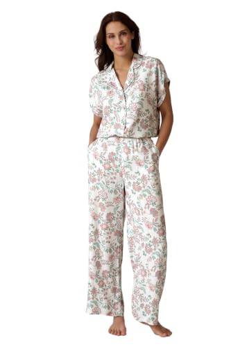 Pyjama femme blanc Damart ensemble de nuit élégant